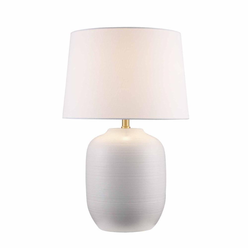1LT TABLE LAMP OVAL ENGRAVED L